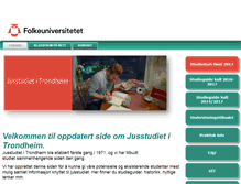 Tablet Screenshot of jusitrondheim.com
